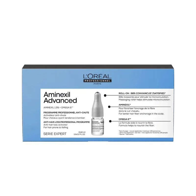 أمبولات التساقط L'oreal Professionnel Aminexil الاحترافية المنزلية 10x6ml